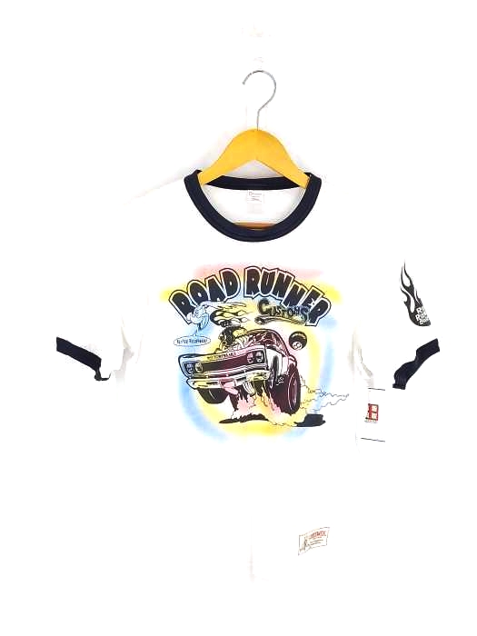 シュガーケーン SUGAR CANE ROAD RUNNER リンガーTシャツ メンズ JPN：S