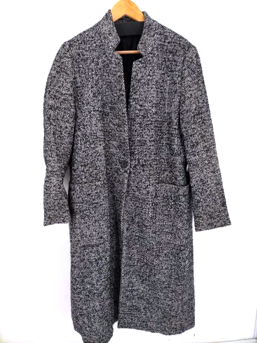 ZARA(ザラ) ウール混 ツイード チェスターコート メンズ import：L