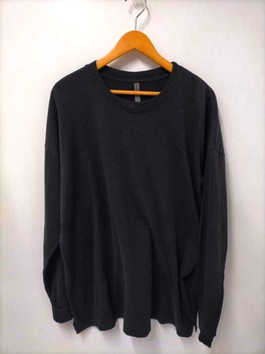 カズユキクマガイアタッチメント KAZUYUKI KUMAGAI ATTACHMENT 30/1無撚糸×30/1MVSリバー天竺 クルーネックL/S メンズ JPN：2