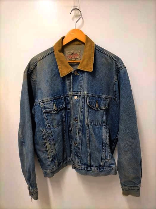 ラングラー Wrangler AMERICAN COWBOYS 襟コーデュロイデニムジャケット メンズ import：L
