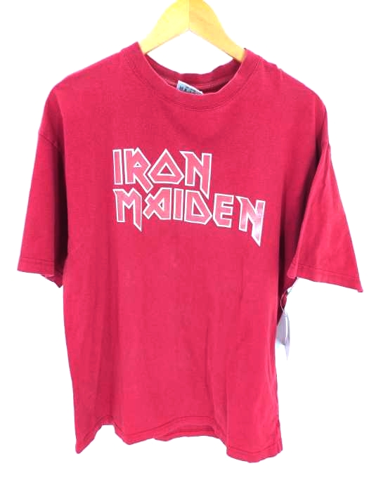 ユーズドフルギ USED古着 {{JINGHAM}} 00S IRON MAIDEN 両面プリント半袖Tシャツ メンズ JPN：L