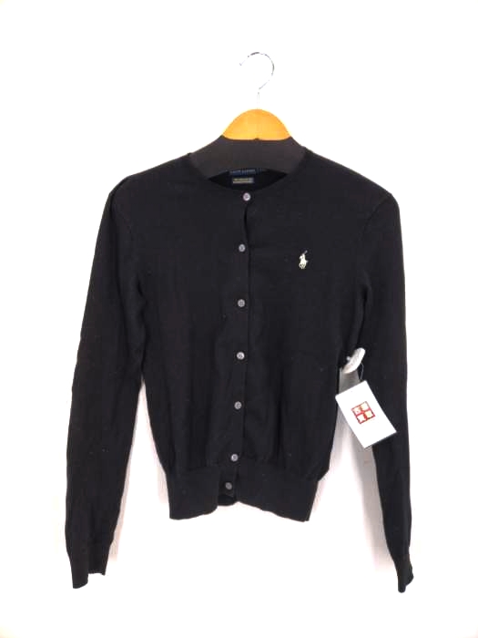 ポロラルフローレン POLO RALPH LAUREN ポニー刺繍 ピマコットンカーディガン レディース import:S