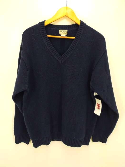 L.L.Bean(エルエルビーン) Vネックコットンニット メンズ JPN：M
