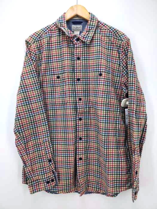 L.L.Bean(エルエルビーン) SLIGHTLY FITTED チェック柄 長袖ボタンシャツ メンズ JPN：M