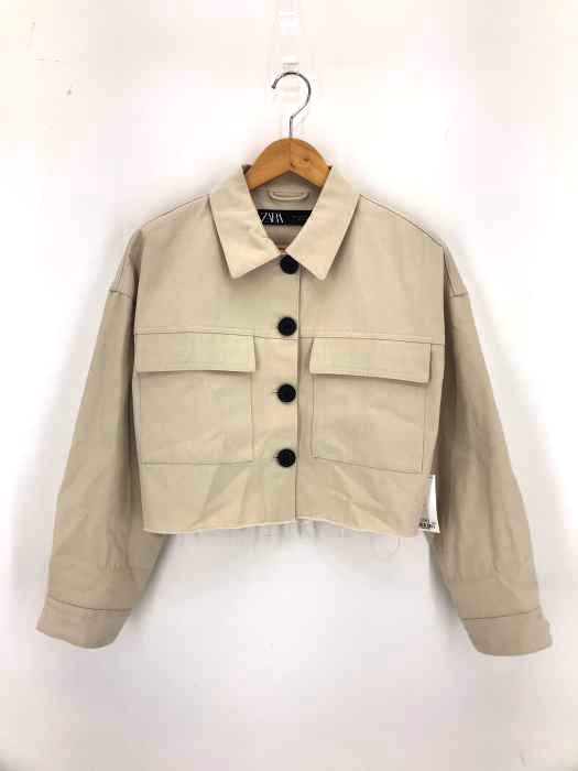 ZARA(ザラ) コットンショートジャケット レディース import：S