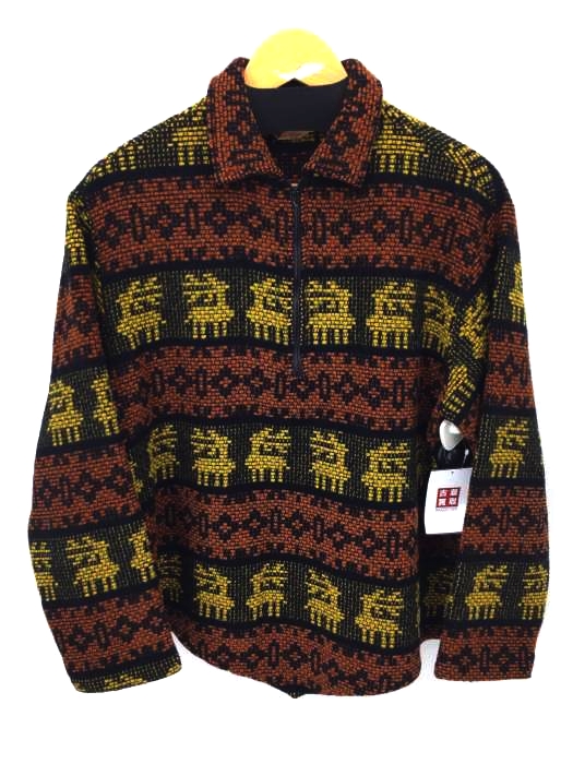 Fox knapp(フォックスナップ) 60S  ロケットTALON 総柄ハーフジップジャケット メンズ import：M