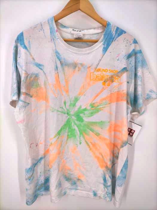 SOUND SHOP BALANSA(サウンドショップバランサ) タイダイ染め USEDボディ プリント S/S TEE メンズ import：L