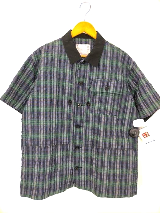sacai. チェック柄半袖シャツ sacai. チェック柄半袖シャツ