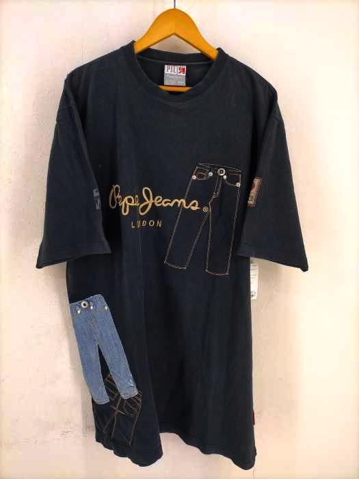 PEPE JEANS LONDON(ペペジーンズロンドン) デニムパッチワーク オーバーサイズTEE メンズ JPN:XXL