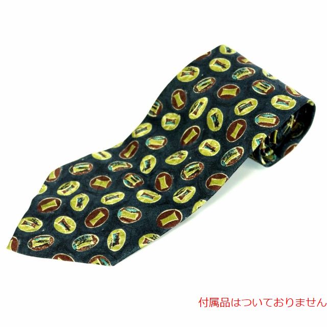 Ermenegildo Zegna(エルメネジルドゼニア) ネクタイ 総柄 シルク 絹 紺 ネイビー /MR6 ■IBS メンズ
