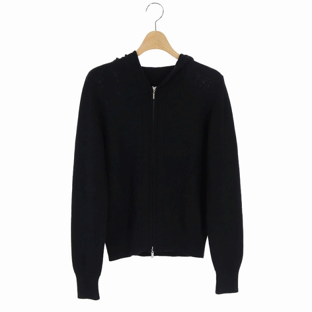 FOXEＹ(フォクシー) 2019年製 ニット パーカー フード付き M 黒 ブラック 39666 /NM ■ISB81 レディース  M