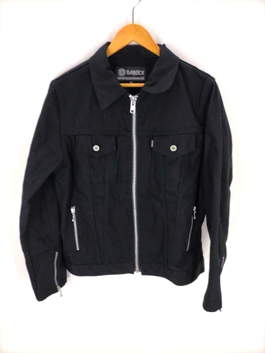 USED古着(ユーズドフルギ) BARKBOX Heavy Cotton Black Jacket Type-2 メンズ JPN：XL