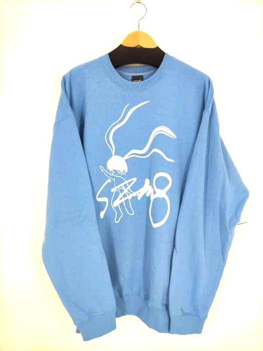 クロスステッチ CROSS STITCH オーバーサイズ プリントクルーネックスウェット メンズ  5XL