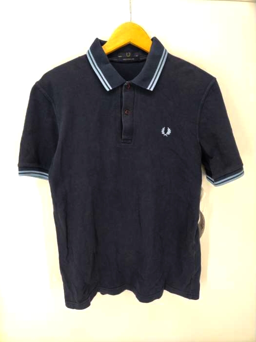 FRED PERRY(フレッドペリー) 英国製 ロゴ刺しゅう ポロシャツ メンズ UK：40