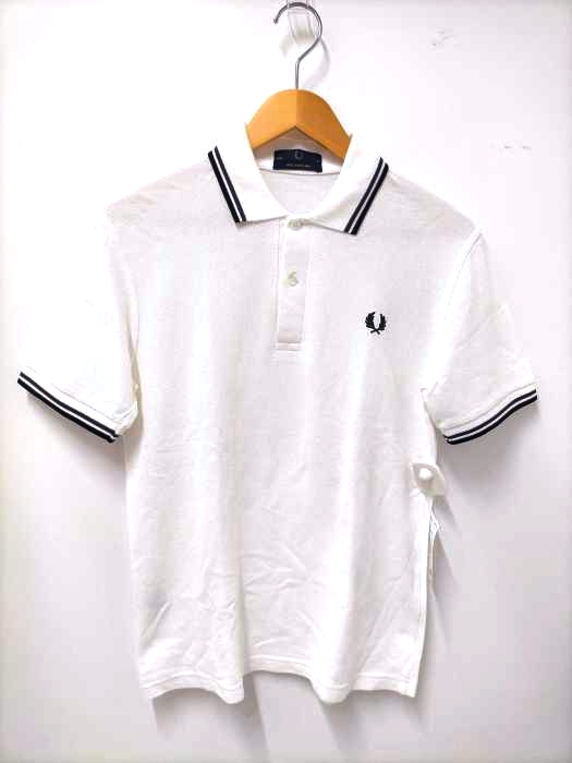 FRED PERRY(フレッドペリー) MADE IN ENGLAND ロゴ刺繍ポロシャツ メンズ UK：36