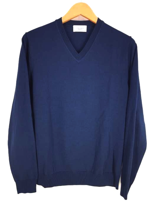 UNITED ARROWS(ユナイテッドアローズ) グレーハイゲージVネックニット メンズ JPN：S