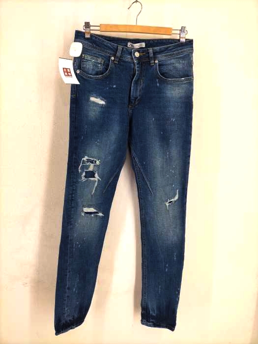 ZARA MAN(ザラマン) ダメージ加工ストレッチデニムパンツ メンズ FR：40-44