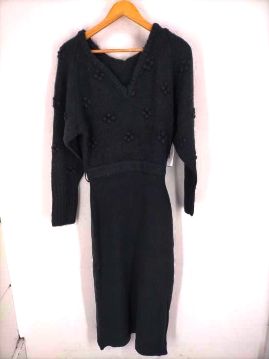 moussy(マウジー) BELTED FLOWER MOTIF DRESS レディース  1
