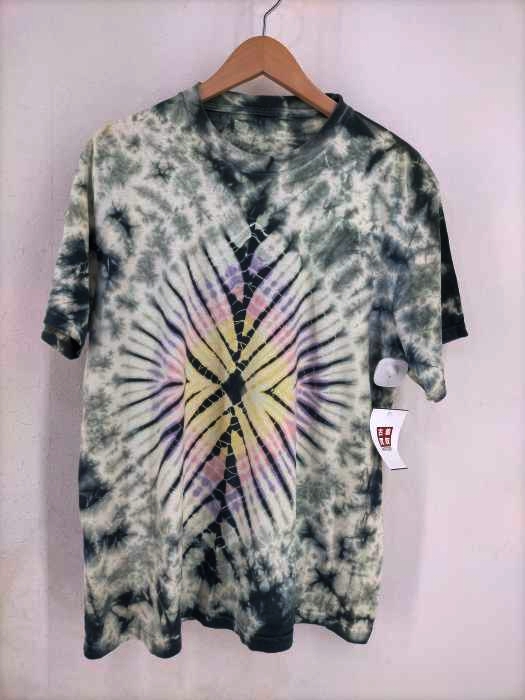USED古着(ユーズドフルギ) タイダイ染クルーネック半袖Tシャツ メンズ FREE
