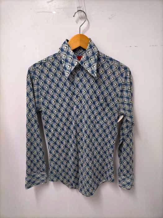 Sears(シアーズ) 70S KINGSROAD 総柄ニットシャツ メンズ  14 1/2