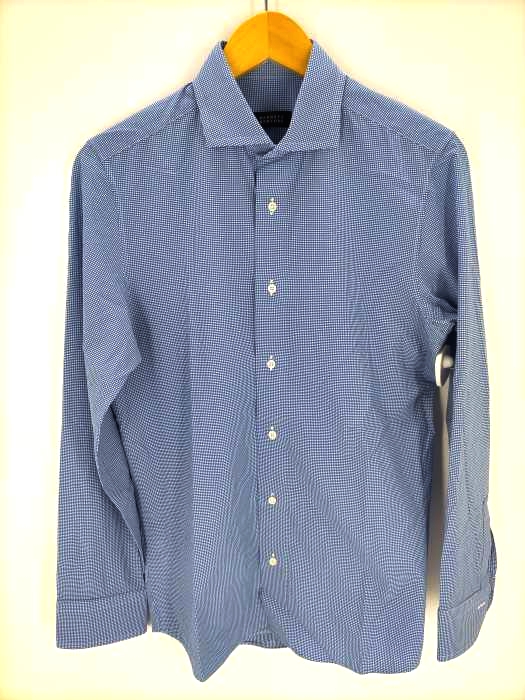 BARNEYS NEWYORK(バーニーズニューヨーク) イタリアンカラーギンガムチェックシャツ ストレッチ メンズ JPN：M