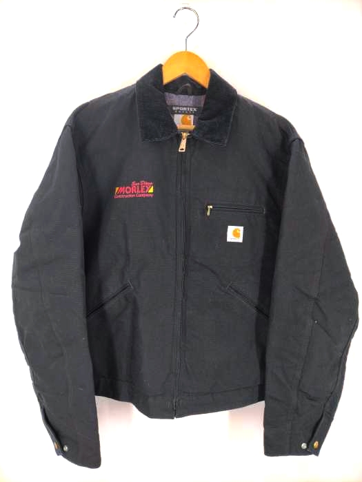 Carhartt(カーハート) USA製 SPOTEX デトロイトジャケット 裏地ブランケット ブラック メンズ import：L