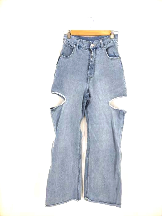 チコ chico ダメージワイドデニムパンツ レディース JPN：M