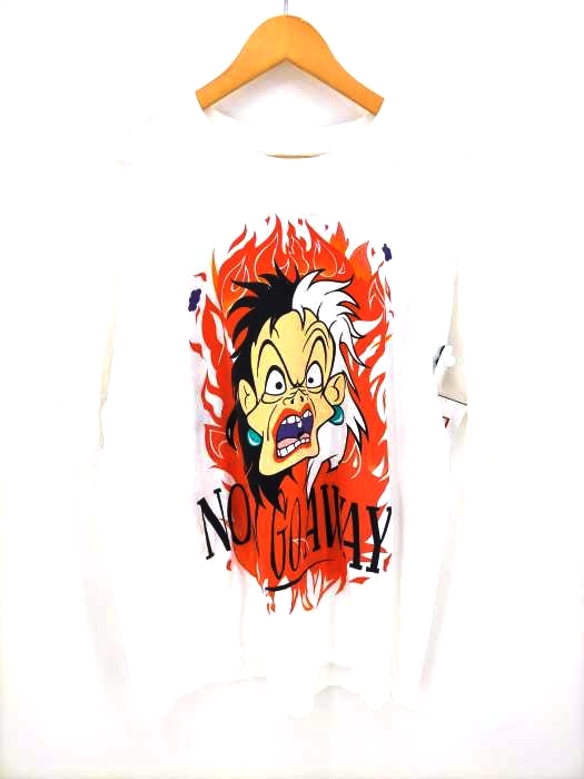 ユーズドフルギ USED古着 キャラクタープリント半袖シャツ メンズ  XL