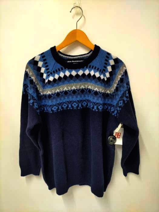 ホワイトマウンテニアリング WHITE MOUNTAINEERING 21AW NORDIC PATTERN CREW NECK KNIT メンズ JPN：2