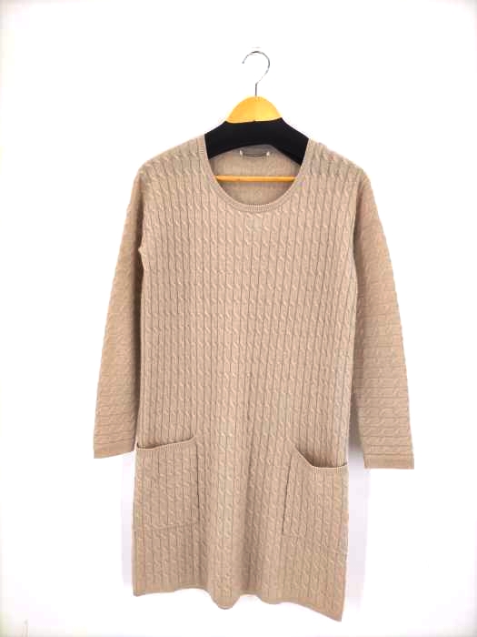 マックスマーラ MAX MARA 白タグ カシミヤ混 ウールニットワンピース レディース import：S