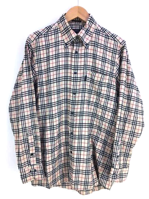 BURBERRY BLACK LABEL(バーバリーブラックレーベル) ノバチェック柄 ボタンダウンシャツ メンズ  2