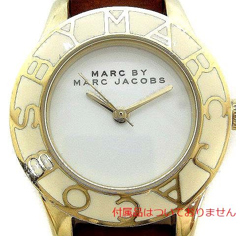 Marc by Marc Jacobs(マークバイマークジェイコブス) 腕時計 クォーツ アナログ バックル ハトメ 茶 ブラウン ゴールド色 MBM8576 /AN6 ●D レディース