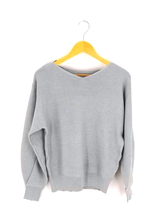 moussy(マウジー) TUCK SLEEVE V NECK KNIT レディース  FREE