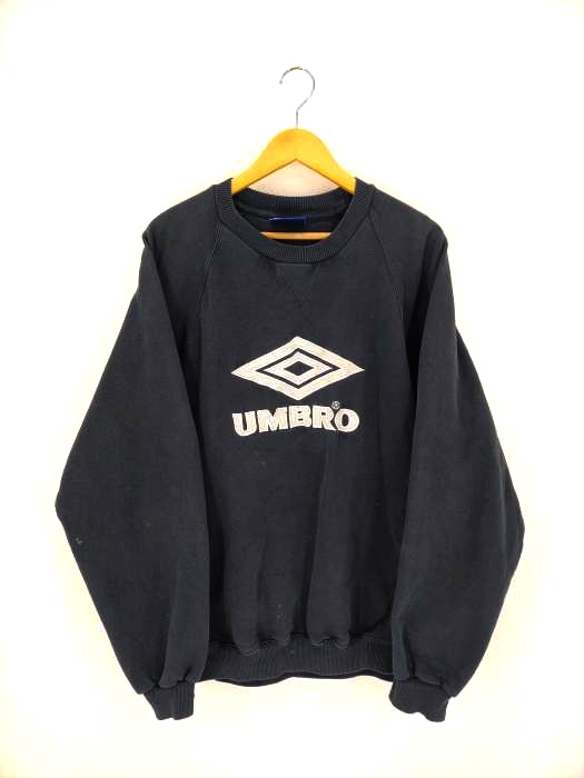 UMBRO(アンブロ) ロゴ刺繍 クルーネックスウェット メンズ import：XL