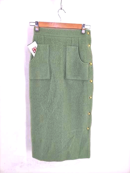 USED古着(ユーズドフルギ) {{HYEON}} sidebutton shaggy skirt  レディース 表記無