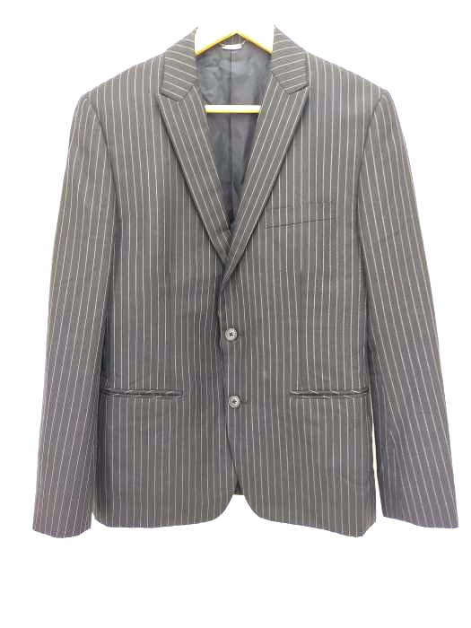 テットオム TETE HOMME ピークドラペル ウール 2B ストライプ テーラード ジャケット メンズ JPN：L