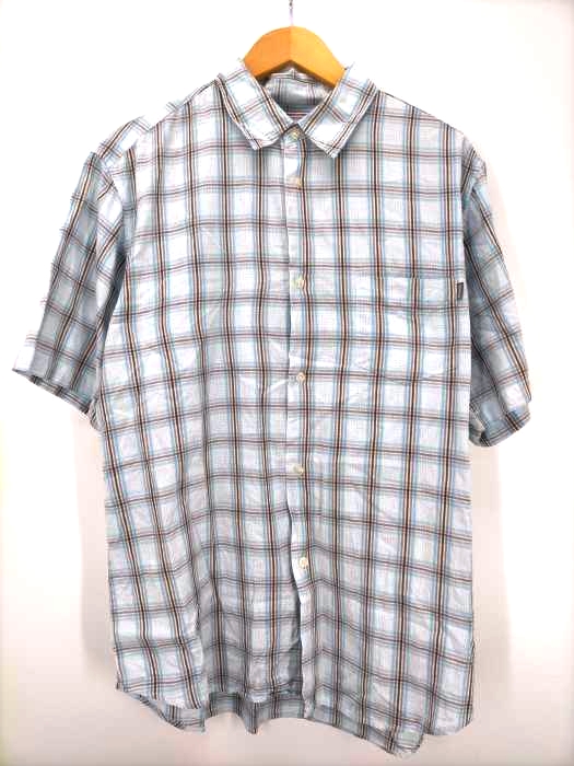 ステューシー Stussy 白タグ チェック柄 S/Sシャツ メンズ JPN：XL
