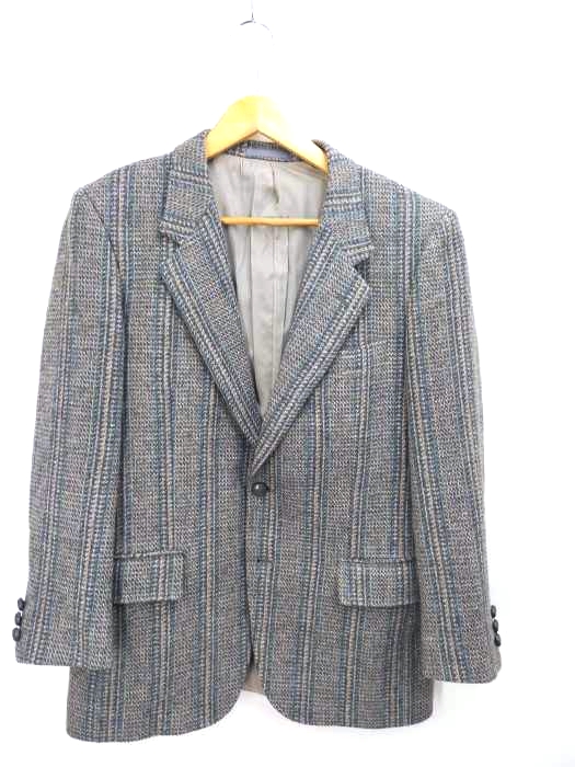 アクアスキュータム AQUASCUTUM ウール チェック柄 テーラード ジャケット メンズ 表記無