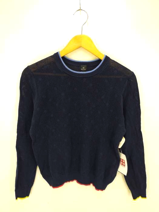 ピーエスポールスミス PS Paul Smith ドットデザイン ニット レディース L