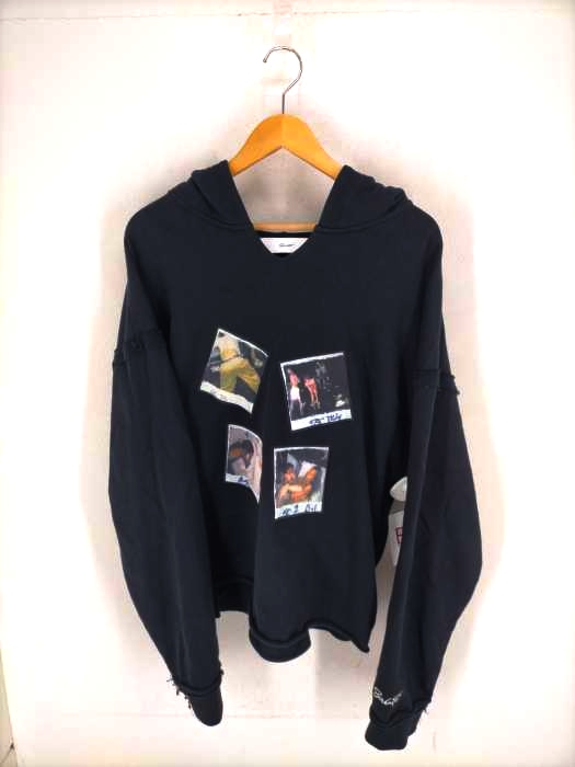 フメイ SALUTE POLAROID ARTWORK PATCH CROPPED HOODIE メンズ JPN：L