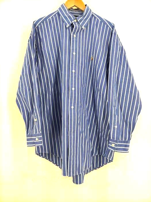 ラルフローレン RALPH LAUREN 90S~00S BLAKE ポニー刺繍 チェック柄長袖シャツ メンズ JPN：M