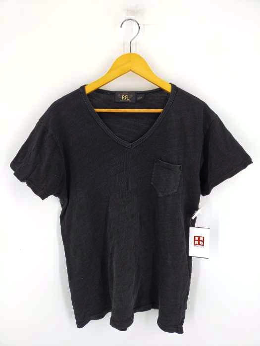 ダブルアールエル ラルフローレン RRL RALPH LAUREN 後染め Vネックカットソー メンズ import：L