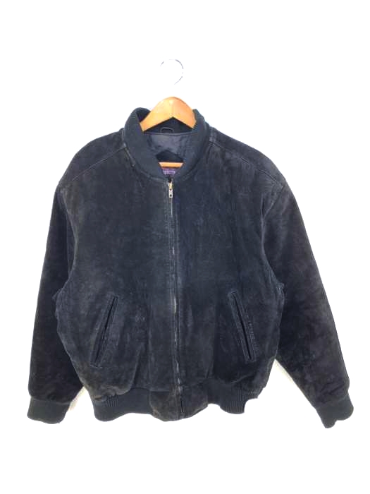 ユーズドフルギ USED古着 {{ARTISANAT}} ピークレザーブルゾンジャケット メンズ  LARGE