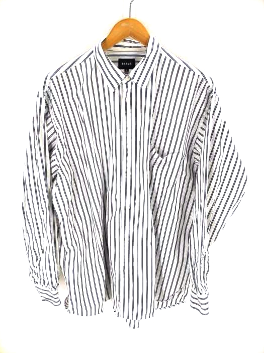 ビームス BEAMS 18AW ストライプイージーシャツ メンズ JPN：L