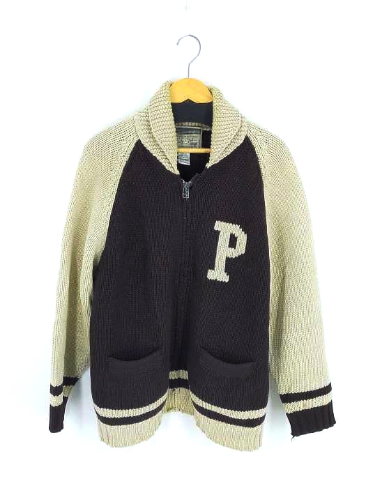 ユーズドフルギ USED古着 {{varsity club}} カウチンニット メンズ L
