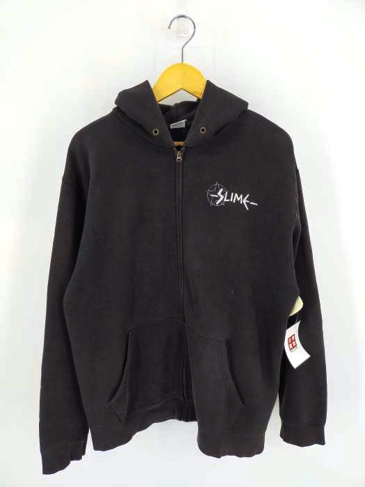 フルーツオブザルーム FRUIT OF THE LOOM スカルプリント ジップアップ パーカー メンズ import：L