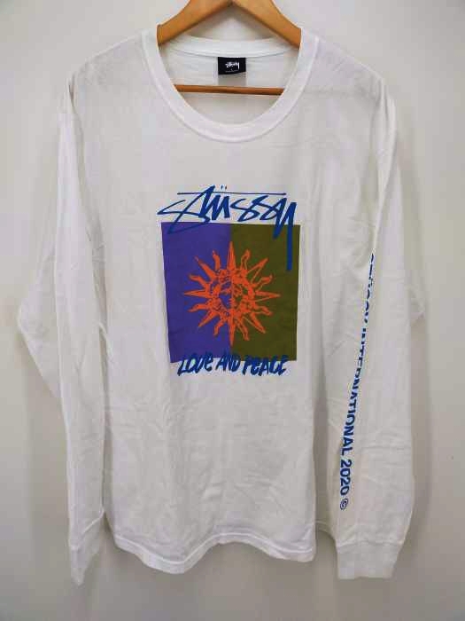Stussy(ステューシー) LOVE & PEACE L/S TEE メンズ トップス Tシャツ・カットソー