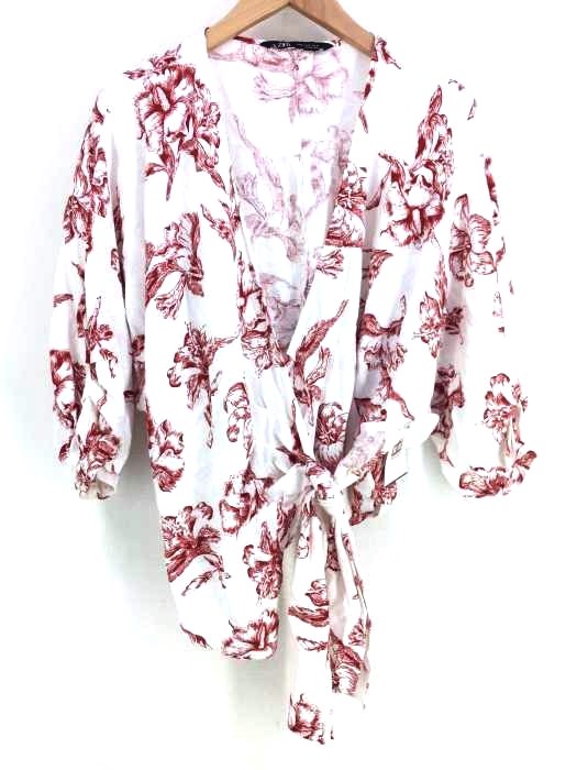 ZARA(ザラ) 花柄ブラウス レディース トップス シャツ・ブラウス