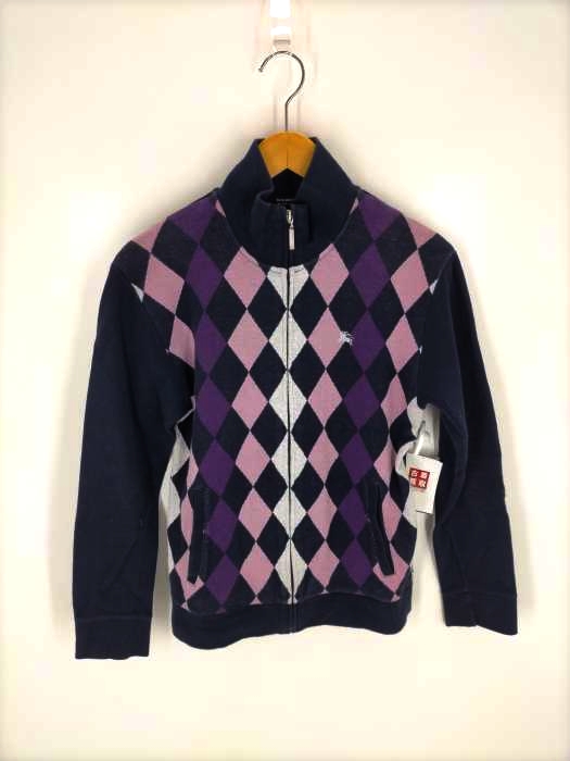 BURBERRY BLACK LABEL(バーバリーブラックレーベル) アーガイル ニット ジャケット メンズ JPN：2