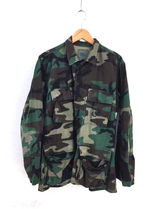 USED古着(ユーズドフルギ) US ARMY Woodland Camo Camouflage BDU Shirt Jacket メンズ  SMALL-REGULAR